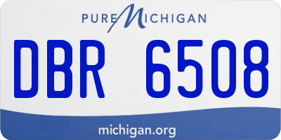 MI license plate DBR6508