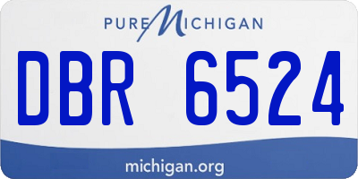MI license plate DBR6524