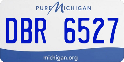 MI license plate DBR6527