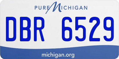 MI license plate DBR6529