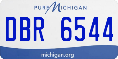 MI license plate DBR6544