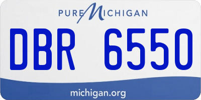 MI license plate DBR6550