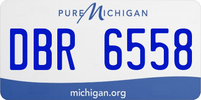 MI license plate DBR6558