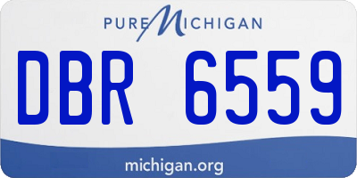 MI license plate DBR6559