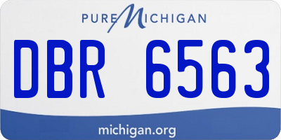 MI license plate DBR6563