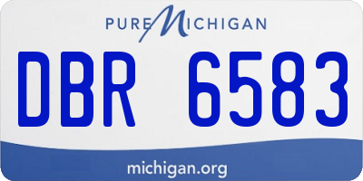 MI license plate DBR6583