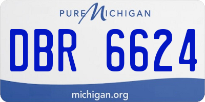 MI license plate DBR6624