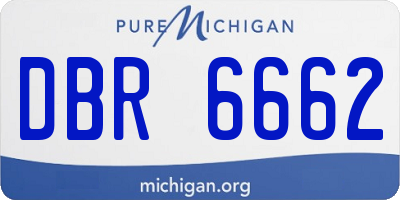 MI license plate DBR6662