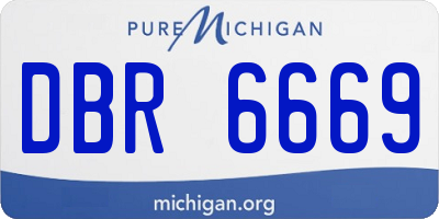 MI license plate DBR6669
