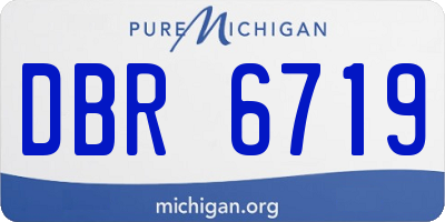 MI license plate DBR6719