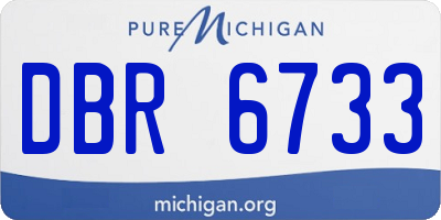 MI license plate DBR6733