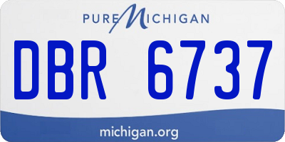 MI license plate DBR6737