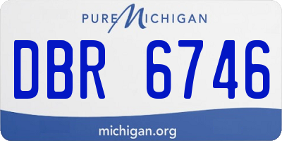 MI license plate DBR6746