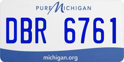 MI license plate DBR6761