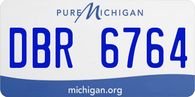 MI license plate DBR6764