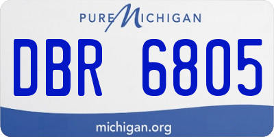 MI license plate DBR6805