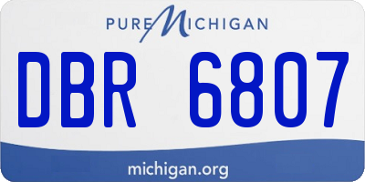 MI license plate DBR6807