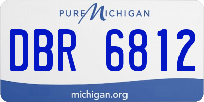 MI license plate DBR6812