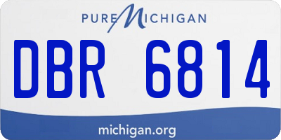 MI license plate DBR6814