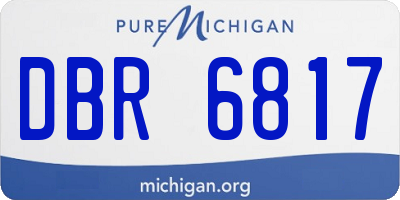 MI license plate DBR6817