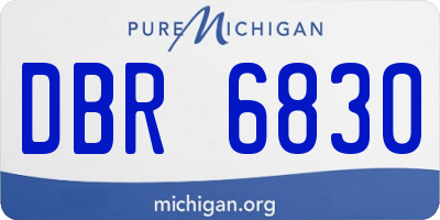 MI license plate DBR6830