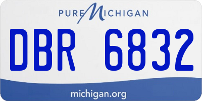 MI license plate DBR6832