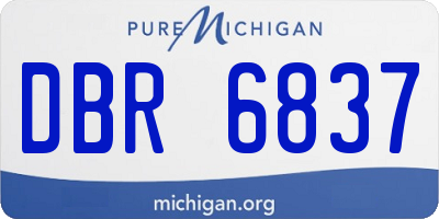 MI license plate DBR6837