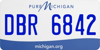 MI license plate DBR6842