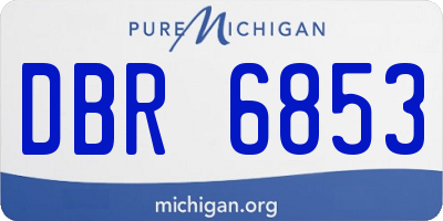 MI license plate DBR6853