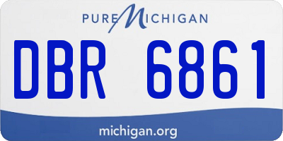 MI license plate DBR6861