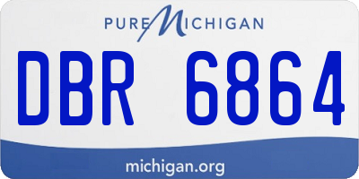 MI license plate DBR6864