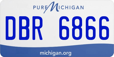 MI license plate DBR6866