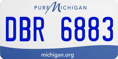 MI license plate DBR6883