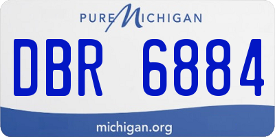 MI license plate DBR6884