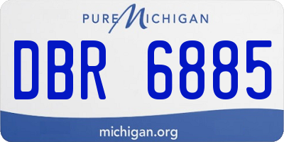 MI license plate DBR6885