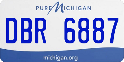 MI license plate DBR6887