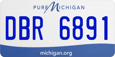 MI license plate DBR6891