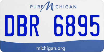 MI license plate DBR6895