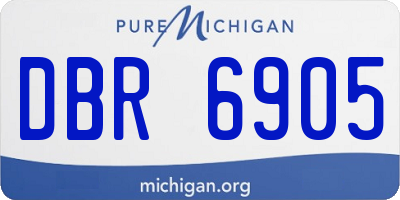 MI license plate DBR6905