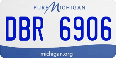 MI license plate DBR6906