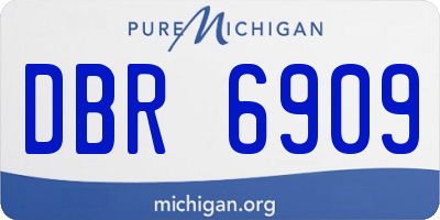 MI license plate DBR6909
