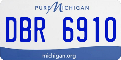 MI license plate DBR6910
