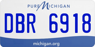 MI license plate DBR6918