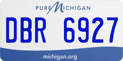 MI license plate DBR6927