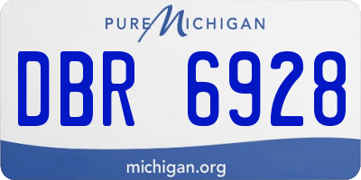 MI license plate DBR6928