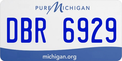 MI license plate DBR6929