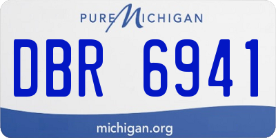 MI license plate DBR6941