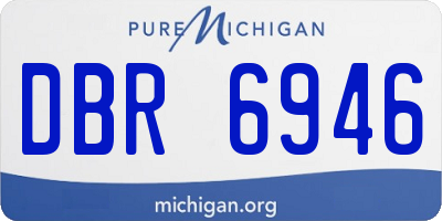 MI license plate DBR6946