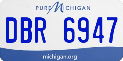 MI license plate DBR6947