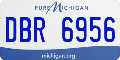 MI license plate DBR6956